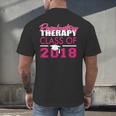 Pink Respiratory Therapist Class Of 2018 GraduationShirt Men's Back Print T-Shirt