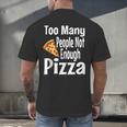 Pizza Lover Saying Introvert Anti Social Humor Foodie Men's Back Print T-Shirt Pizza Lover Saying Introvert Anti Social Humor Foodie Men's Back Print T-Shirt