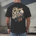 Please Chew Quieter Introverts Casual Everyday Men's Back Print T-Shirt