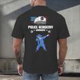 Police Academy Graduate Shirt Police Academy Graduation Gift Men's Back Print T-Shirt