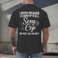 Police Officer Police Graduation Cop Birthday Men's Back Print T-Shirt