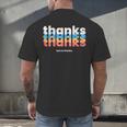 Polite Introvert Thanks But No Thanks Retro Graphic Men's Back Print T-Shirt Polite Introvert Thanks But No Thanks Retro Graphic Men's Back Print T-Shirt