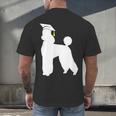 Poodle Graduation Dog Graduate Men's Back Print T-Shirt