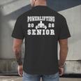 Powerlifting Senior Night Powerlifting 2026 Graduation 1 Men's Back Print T-Shirt