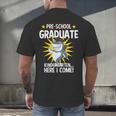 Pre K Graduation Shirts Shark Grad Toddler Men's Back Print T-Shirt