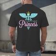 Pre-Med Women Pre Med Princess Graduation Men's Back Print T-Shirt