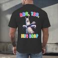 Preschool Graduate Shirt ABC 123 Mic Drop Llama Graduation Men's Back Print T-Shirt