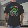 Preschool Graduation Monster Truck Dinosaur Boys Dino Tee Men's Back Print T-Shirt