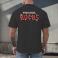 Preschool Rocks Back To School Graduation Teacher Student Men's Back Print T-Shirt
