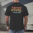 Protect Libraries Banned Books Literacy And Equity For All Men's Back Print T-Shirt