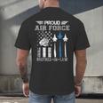 Proud Air Force Brother-In-Law US Air Force Graduation Men's Back Print T-Shirt