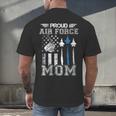 Proud Air Force Mom US Air Force Graduation Mom Men's Back Print T-Shirt