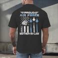 Proud Air Force Mother-In-Law US Air Force Graduation Men's Back Print T-Shirt