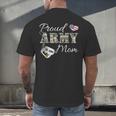 Proud Army Mom Army Graduation Military Mom T-Shirt Men's Back Print T-Shirt