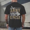 Proud Army National Guard Uncle National Guard Graduation Men's Back Print T-Shirt
