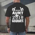 Proud Aunt Of A 2018 Graduate Senior Graduation School Shirt Men's Back Print T-Shirt