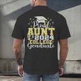 Proud Aunt Of 2024 College Graduate Family 24 Graduation Men's Back Print T-Shirt