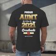 Proud Aunt Of Class Of 2021Shirt Class 2021 Graduation Men's Back Print T-Shirt