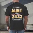 Proud Aunt Of A Class Of 2023 Graduate Graduation Women Men's Back Print T-Shirt
