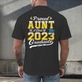 Proud Aunt Of a Class Of 2023 Graduate Senior Graduation Men's Back Print T-Shirt