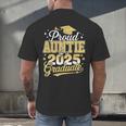 Proud Auntie Of A Class Of 2025 Graduate Senior Graduation Men's Back Print T-Shirt