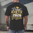 Proud Auntie Of a Class Of 2026 Graduate Senior Graduation Men's Back Print T-Shirt