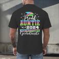 Proud Auntie Of Kindergarten Graduate 2024 Graduation Auntie Men's Back Print T-Shirt