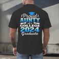 Proud Aunty Of 2024 College Graduate Family 24 Graduation Men's Back Print T-Shirt