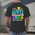 Proud Aunty Of Kindergarten Graduate 2024 Graduation Aunty Men's Back Print T-Shirt