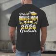 Proud Bonus Mom Of a Class Of 2026 Graduate Graduation 2026 Men's Back Print T-Shirt