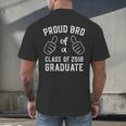 Proud Bro Brother Class Of 2018 Graduate Graduation Shirt Men's Back Print T-Shirt