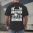 Proud Brother Of A 2019 Senior School Graduation Shirt Men's Back Print T-Shirt