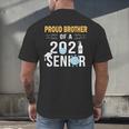 Proud Brother Of a 2021 Senior Shirt Graduation Men's Back Print T-Shirt