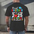 Proud Brother Of a 2025 Preschool Graduate Graduation Men's Back Print T-Shirt