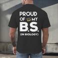 Proud Of My BS In Biology Graduation T-Shirt Men's Back Print T-Shirt