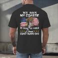Proud Coast Guard Dad Coast Guard Graduation Dad Men's Back Print T-Shirt