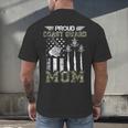 Proud Coast Guard Mom US Coast Guard Graduation Mom Men's Back Print T-Shirt