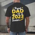 Proud Dad Of A 2023 Senior Graduation Men's Back Print T-Shirt