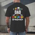 Proud DAD Of A 4th Grade Graduate Graduation 2024 Senior 24 Men's Back Print T-Shirt