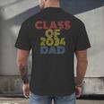 Proud Dad Of A Class Of 2034 Graduate Senior Graduation Men's Back Print T-Shirt