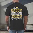 Proud Daddy Of Kindergarten Graduate 2023 Graduation Daddy Men's Back Print T-Shirt
