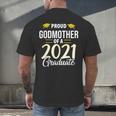 Proud Godmother Of A 2021 Graduate Graduation Clothes MBA Men's Back Print T-Shirt
