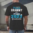 Proud Grammy Class Of 2023 PHD Graduate Doctorate Graduation Men's Back Print T-Shirt