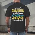 Proud Grandma Of 2023 College Graduate Family 23 Graduation Men's Back Print T-Shirt