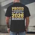 Proud Grandma Of A 2026 Graduate Shirt Class 2026 Graduation Men's Back Print T-Shirt