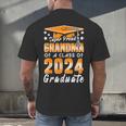 Proud Grandma Of A Class Of 2024 Matching Family Graduation Men's Back Print T-Shirt