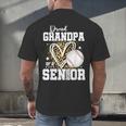 Proud Grandpa Of A 2026 Senior Baseball Graduation Leopard Men's Back Print T-Shirt