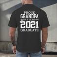 Proud Grandpa Graduation Senior 21 Grad Class Of 2021 Men's Back Print T-Shirt