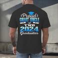 Proud Great Uncle Of Two 2024 Graduate Class 2024 Graduation Men's Back Print T-Shirt