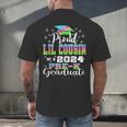 Proud Little Cousin Of PreK School Graduate 2024 Graduation Men's Back Print T-Shirt